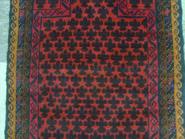 BALAUCHI TRIBAL NOMADIC AFGHAN HANDKNOTTED RUG 4.7x2.11  