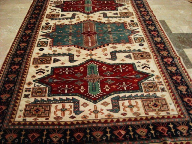 SHIRVAN KUBA FINE VEGE DYED HAND KNOTTED RUG CARPET 9x6  