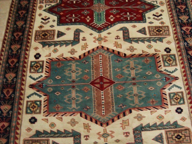 SHIRVAN KUBA FINE VEGE DYED HAND KNOTTED RUG CARPET 9x6  