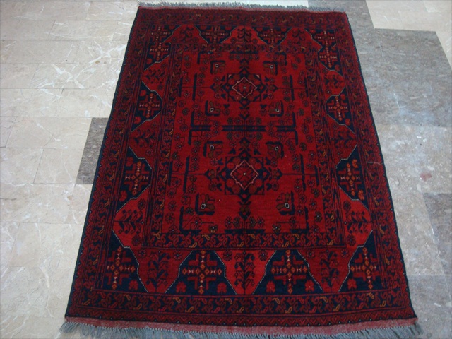 KHAL MUHAMADI FINE AFGHAN HAND KNOTTED RUG CARPET 5x3  