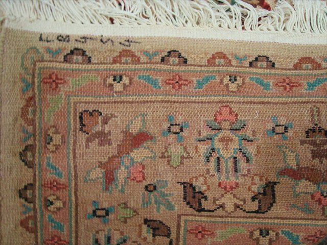 Hot Ivory Flowral Carpet Hand Knotted Rug Wool Silk 6x4