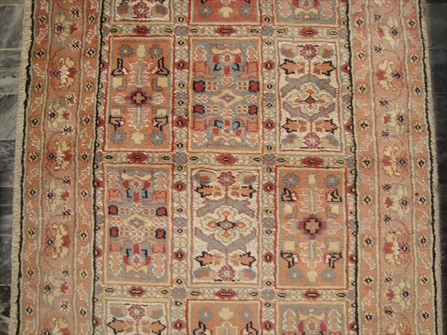 BAKHTIARI HAND KNOTTED RUG FLO CARPET SILK WOOL NEW 5x3  